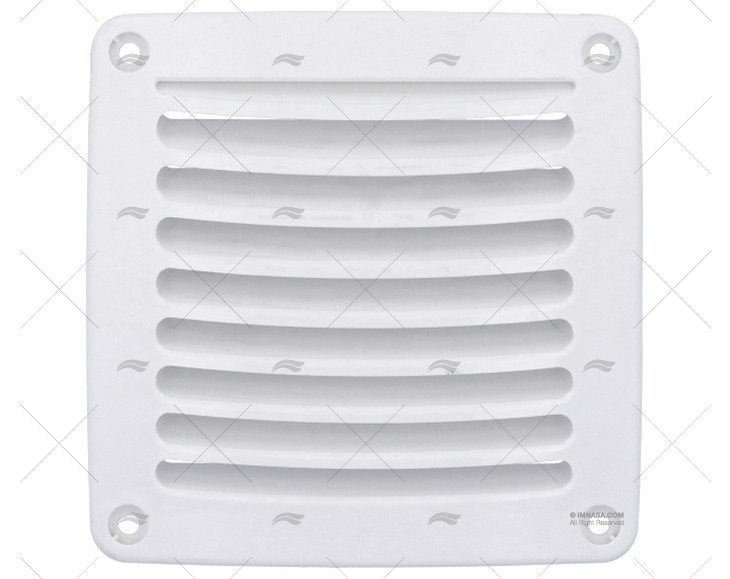GRILLE ABS BLANC 118X118mm