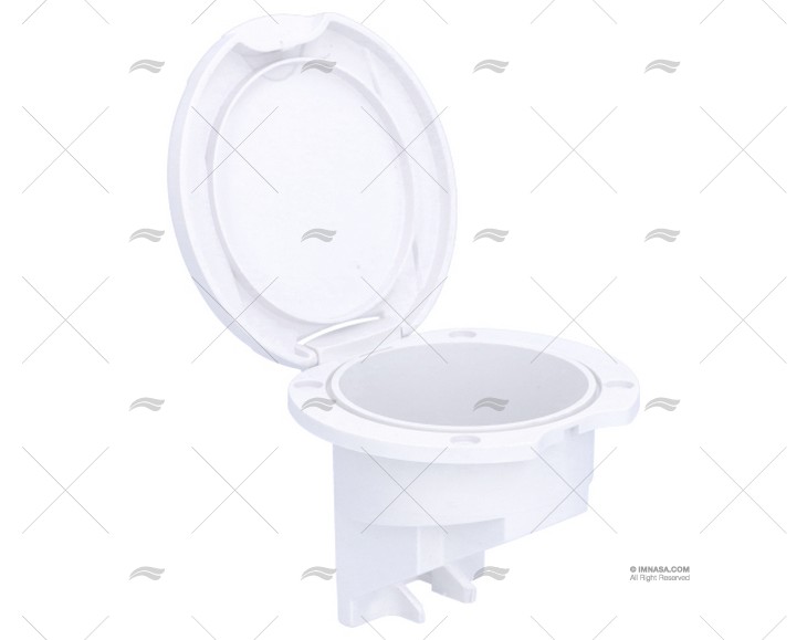 ROUND CASE SHOWER WHITE