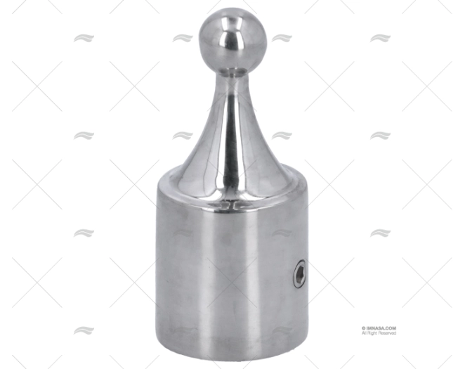 TERMINALE CAPOTTINA INOX TUBO 25mm