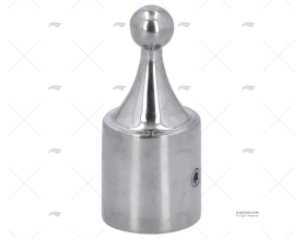 TERMINALE CAPOTTINA INOX TUBO 25mm