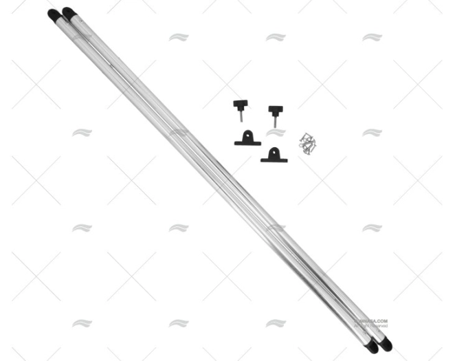 ALUMINIUM SPEED BAR 25mm 100cm (pair)