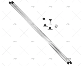 ALUMINIUM SPEED BAR 25mm 100cm (pair)