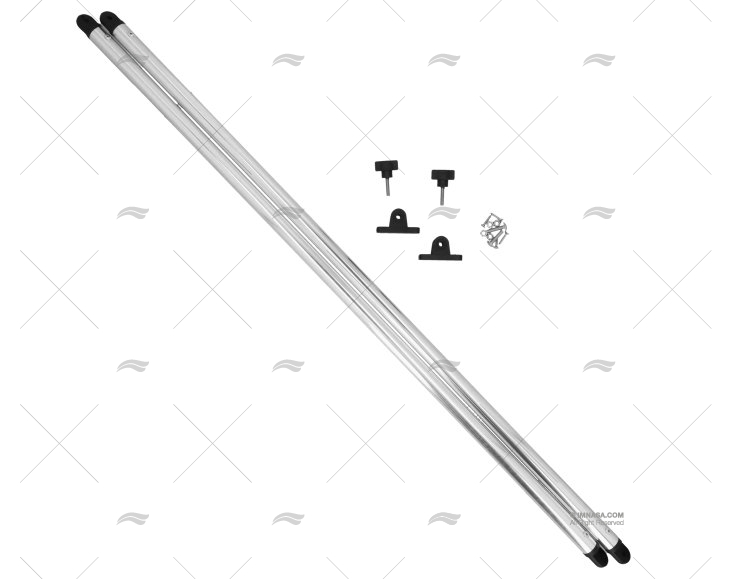 BARRA VELOCITÀ ALLUMINIO 25mm 110cm(COPPIA)