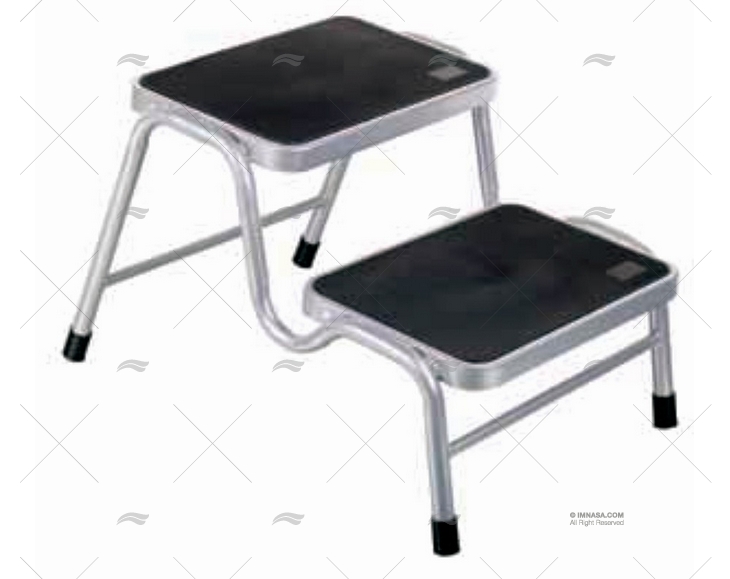 ESCALERA 2 PELD. SUELO METALICA GREEN