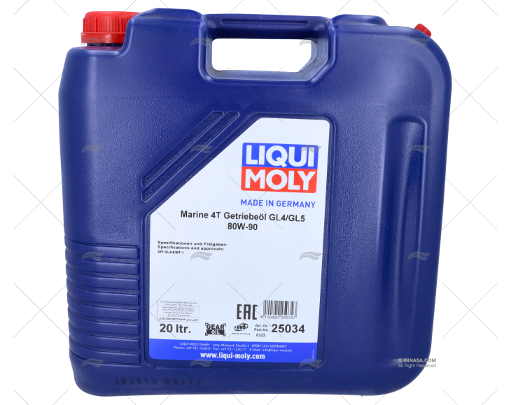 LUBRIFICANTE PER INGRANAGGI 80W-90 20L LIQUI MOLY