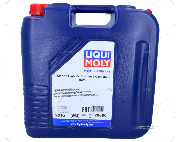 LUBRIFICANTE PER INGRANAGGI AD ALTE PRESTAZIONI 85W-90 20L LIQUI MOLY