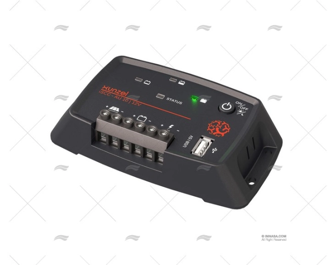 CONTROLLORE P. SOLARE 10A CON USB XUNZEL