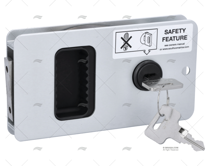 FECHO PARA PORTA DESLIZANTE C/FECHADURA SOUTHCO