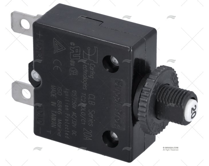 INTERRUTTORE MAGNETOTERMICO TERMICO UL CSA 20A CARLINGSWITCH
