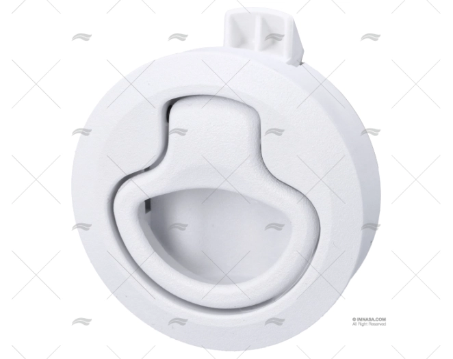 CHIUSURA INCASSATA MANIGLIA A FILO BIANCA PLASTICA SOUTHCO