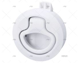 CHIUSURA INCASSATA MANIGLIA A FILO BIANCA PLASTICA SOUTHCO