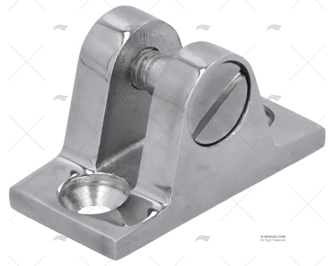 PLATINE INOX POUR BIMINI 25MM