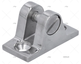 SUPPORTO CAPOTTINA PIATTA-RETTILINEA INOX VITE