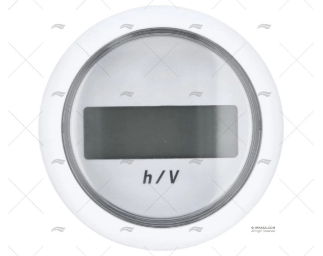 HORÍMETRO VOLTÍMETRO VDO 8-24V 52mm BRANCO