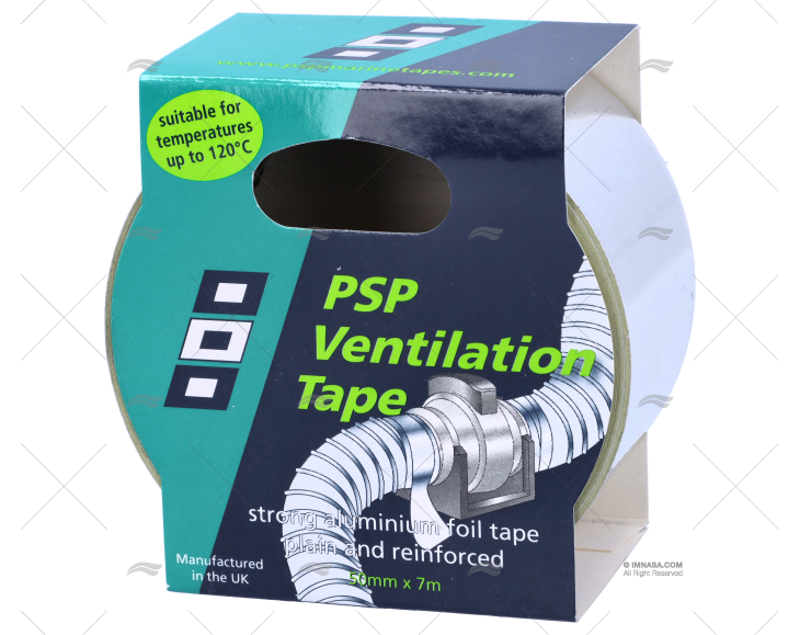 VENTILATION TAPE PLAIN SILVER AL 50mmx7m PSP TAPES