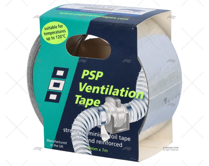 VENTILATION TAPE H/DUTY ALU 50mm x 7m PSP TAPES