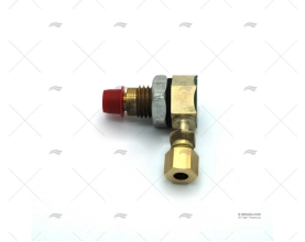 CONNESSIONE GAS BOTTIGLIA 90º ENTRATA G 1/4LH ENO