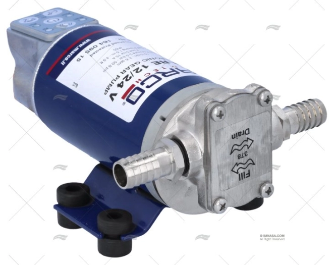 POMPA TRAVASO GASOLIO 12/24V 10L/M UP8-R CORNICE