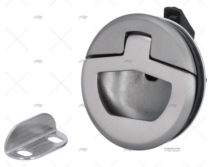 MANIGLIA S/CHIAVE 51mm INOX 316 ARGENTO MARINE TOWN