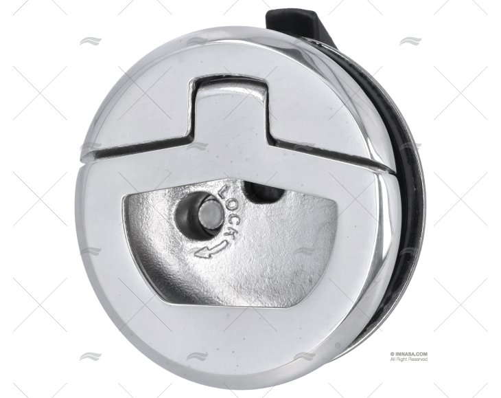 FECHO PUXADOR COM CHAVE 51mm INOX 316 MARINE TOWN