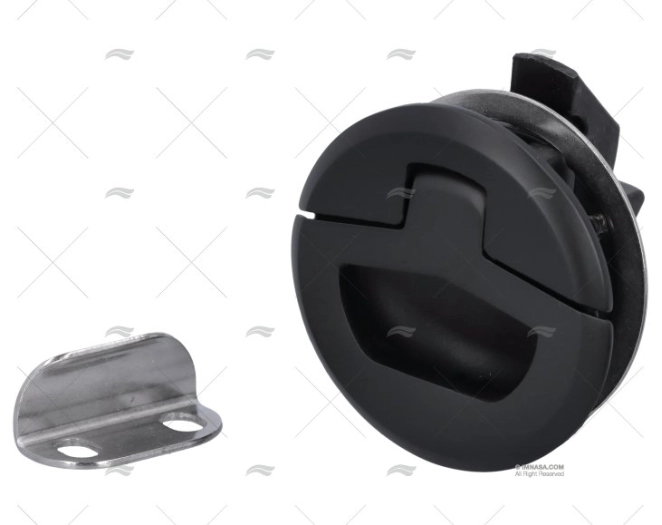 CHIUSURA BOCCAPORTO S/CHIAVE INOX 316 NERO MARINE TOWN