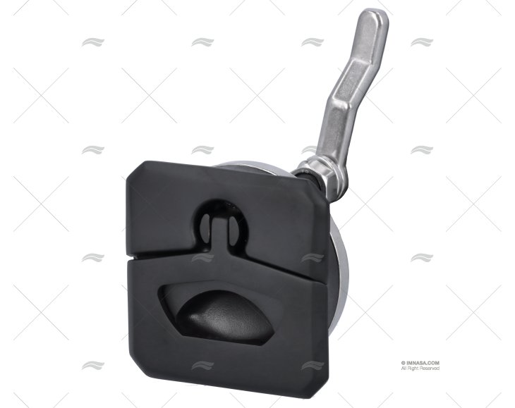 FECHO ESCOTILHA PRETO S/CHAVE 51mm SS316 MARINE TOWN