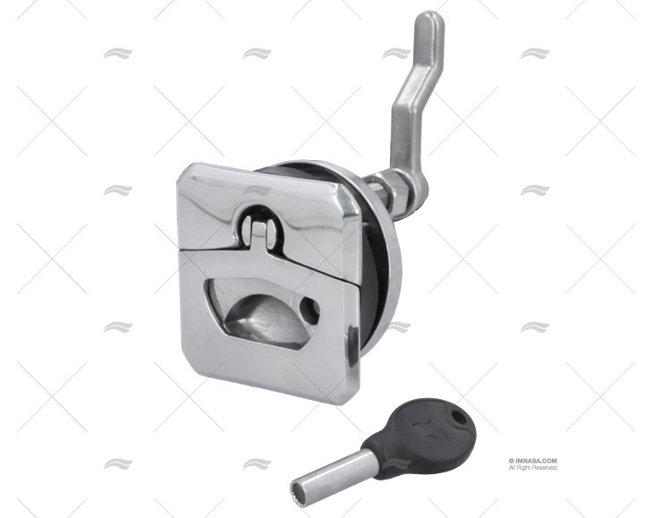FECHO ESCOTILHA COM CHAVE 51mm INOX 316 MARINE TOWN