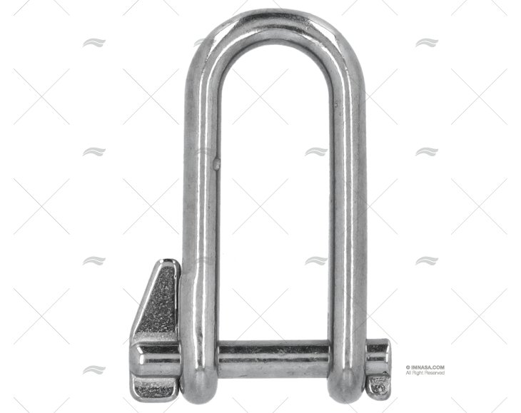 SHACKLE LONG WITH KEYPIN 6mm S.S.
