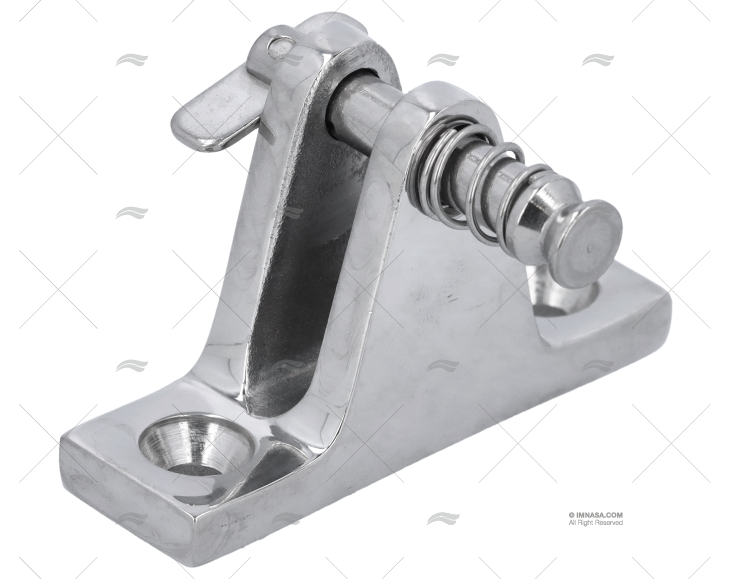 SUPPORTO CAPOTTINA PIATTA INOX PERNO