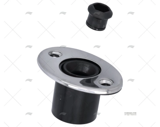 FISSAGGIO NYLON 1-1/8" 16KG C/COPERCHIO INOX MARINE TOWN