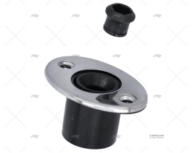 FIXAÇÃO NYLON 1-1/8" 16KG C/TAMPA INOX MARINE TOWN
