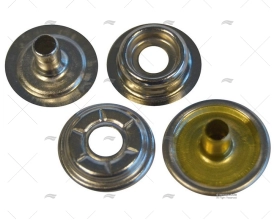 BOTÃO DE PRESSÃO BRONZE CROMADO *(10) TESSILMARE