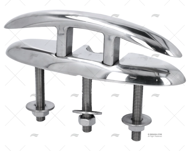 PULL UP FOLDING CLEAT SS316 W/STUDS 155m MARINE TOWN