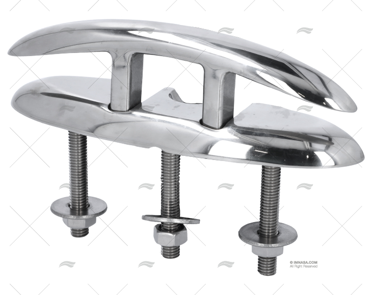 PULL UP FOLDING CLEAT SS316 W/STUDS 155m MARINE TOWN