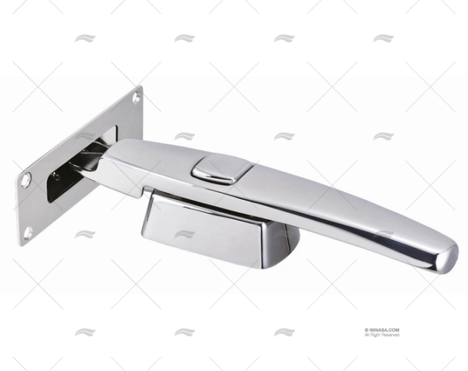 BUTTON RELEASE DOOR LATCH SS316 90º MARINE TOWN