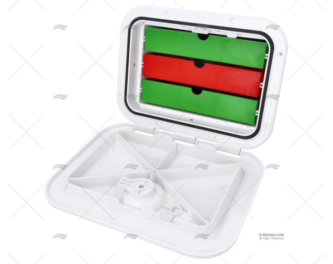 STORAGE FISH 3 COMPARTMENT 280x375mm WHI