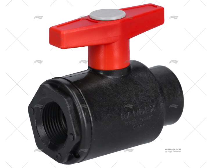 VÁLVULA DE BOLA 2 VIAS PPG 3/4\" RANDEX IBERICA