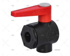 VALVULA DE BOLA 2 VIAS EN L PPG 1/2" RANDEX IBERICA