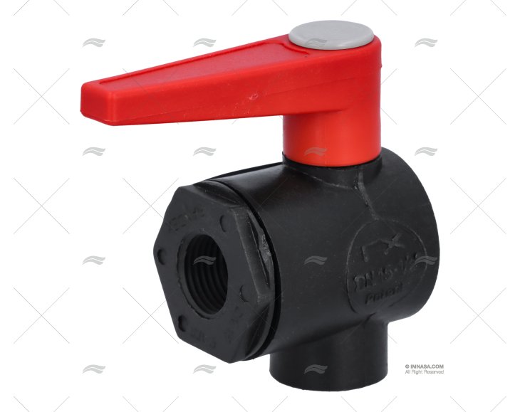 VÁLVULA DE BOLA 2 VIAS EM L PPG 1/2" RANDEX IBERICA