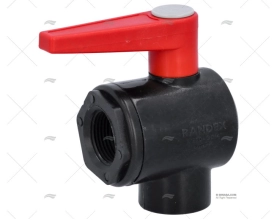 VÁLVULA DE BOLA 2 VIAS EM L PPG 3/4" RANDEX IBERICA
