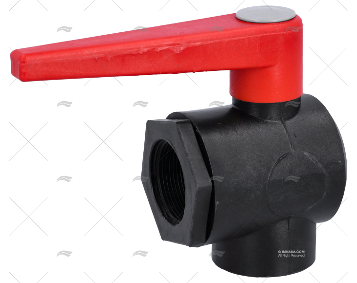 VÁLVULA DE BOLA 2 VIAS EM L PPG 1"1/2 RANDEX IBERICA