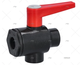 VÁLVULA DE BOLA 3 VIAS VERTICAL  PPG 1/2 RANDEX IBERICA