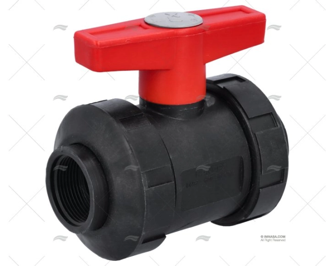 VÁLVULA DE BOLA DUPLO UNIÃO BSP  PPG 1"1 RANDEX IBERICA