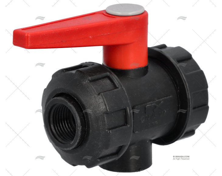 VÁLVULA  3 VIAS DUPLO UNIÃO BSP  PPG 1/2 RANDEX IBERICA
