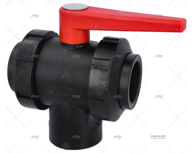VALVOLA  3 VIE DOPPIO UNIONE BSP  PPG 2" RANDEX IBERICA