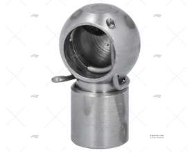 SUPORTE INOX PARA BOLA 10mm ROSCA 6mm