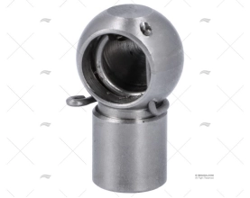 SUPORTE INOX PARA BOLA 10mm ROSCA 8mm
