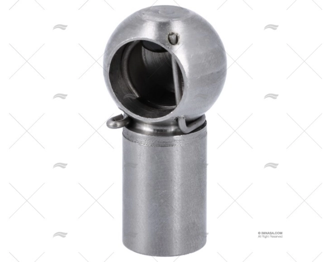 SUPORTE INOX PARA BOLA 13mm ROSCA 10mm