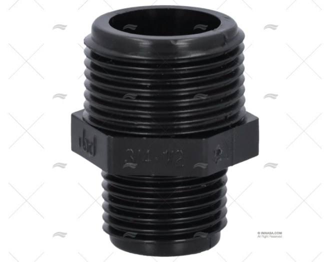 MAMELON FILETE BSP  PP 3/4"x1/2" RANDEX IBERICA