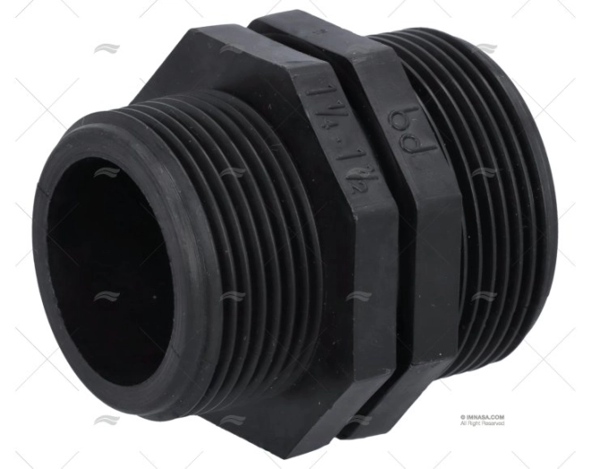 MALE THREADED NIPPLE BSP  PP 1"1/2 x 1" RANDEX IBERICA